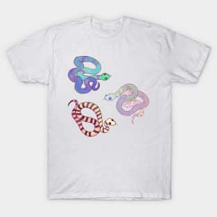 Cute watercolor snake sticker pack T-Shirt